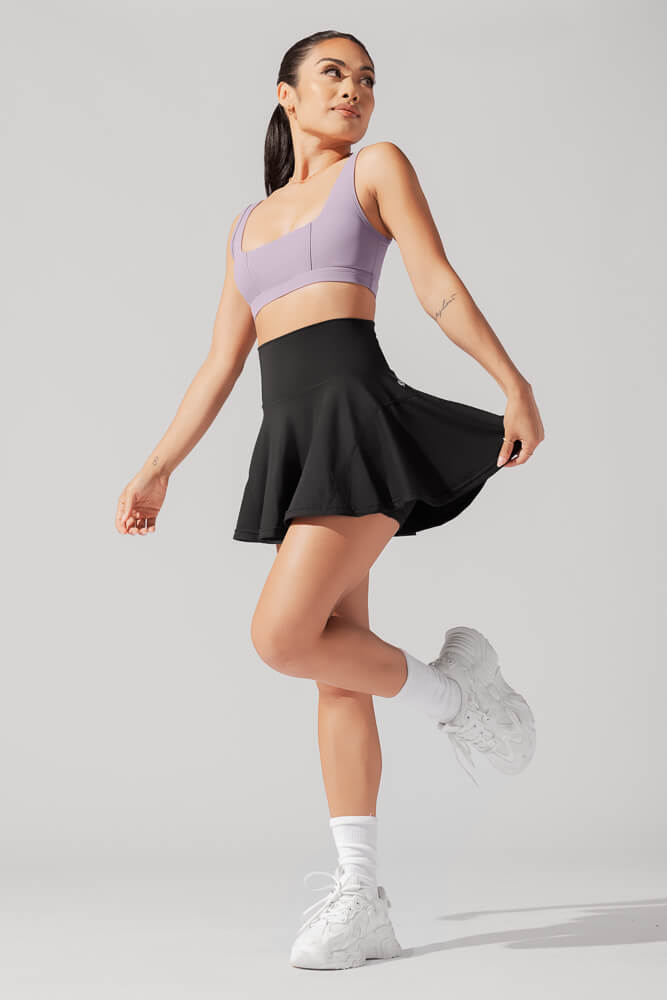 Twirl Skort - Black by POPFLEX®