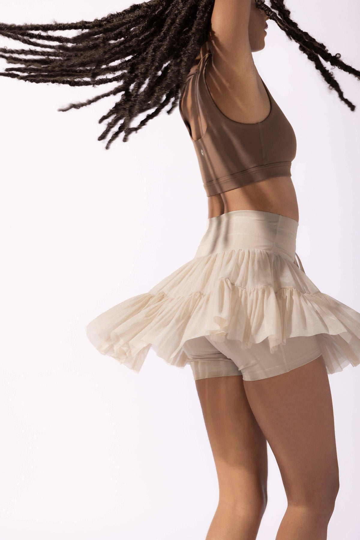 Pirouette Skort - Café au Lait by POPFLEX®