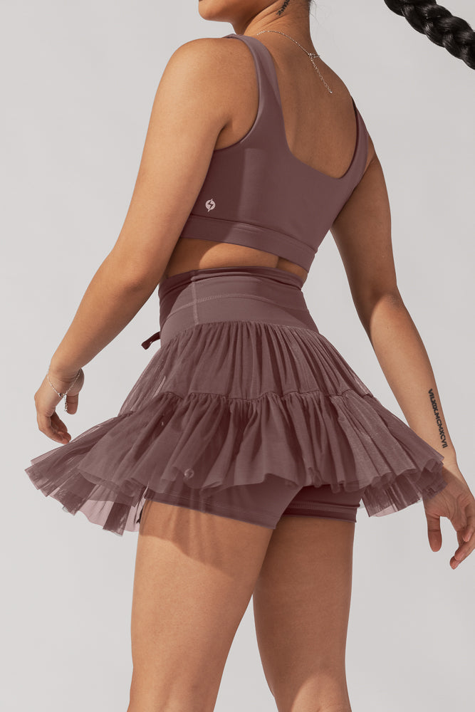 Pirouette Skort - Peppercorn by POPFLEX®